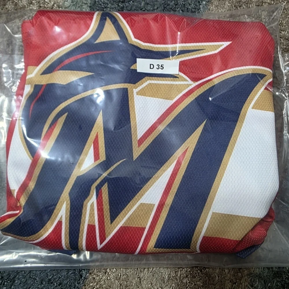 Miami Marlins Promotional Florida Panthers Hockey Jersey MLB NHL Youth Size XL